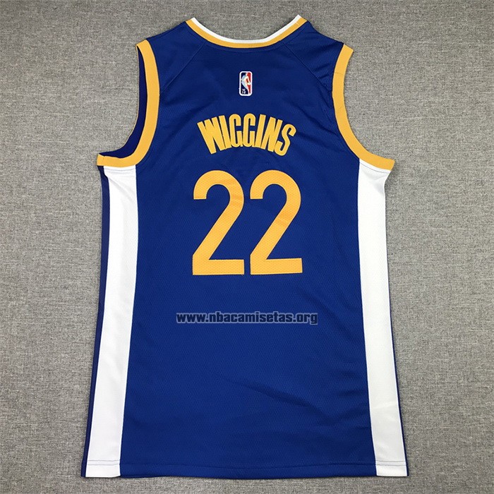 Camiseta Golden State Warriors Andrew Wiggins NO 22 Icon Azul